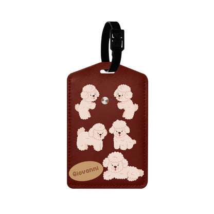 Vegan Leather Bag Tag - Poodle Squad 2.0