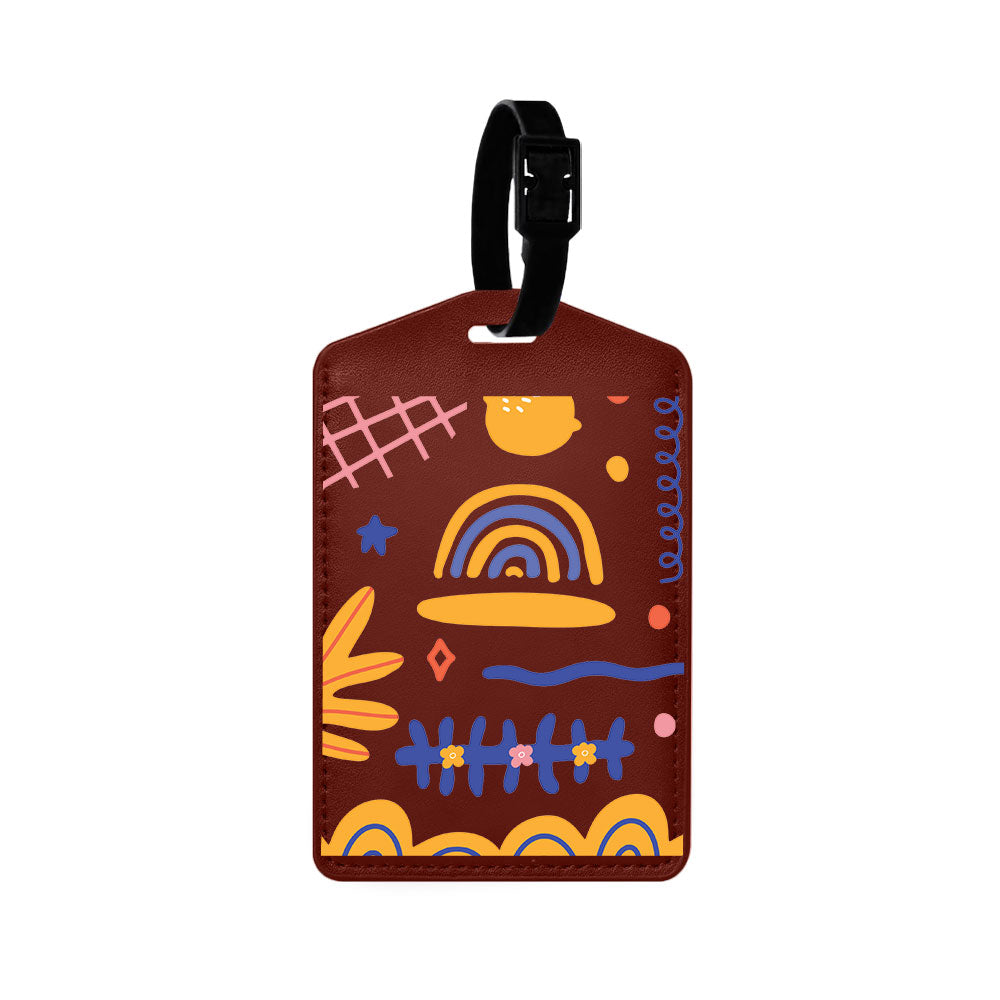 Vegan Leather Bag Tag - Spring Has Come