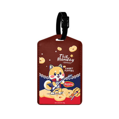 Vegan Leather Bag Tag - Monday