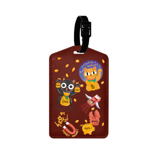 Vegan Leather Bag Tag - I Am... Money Magnet!!!