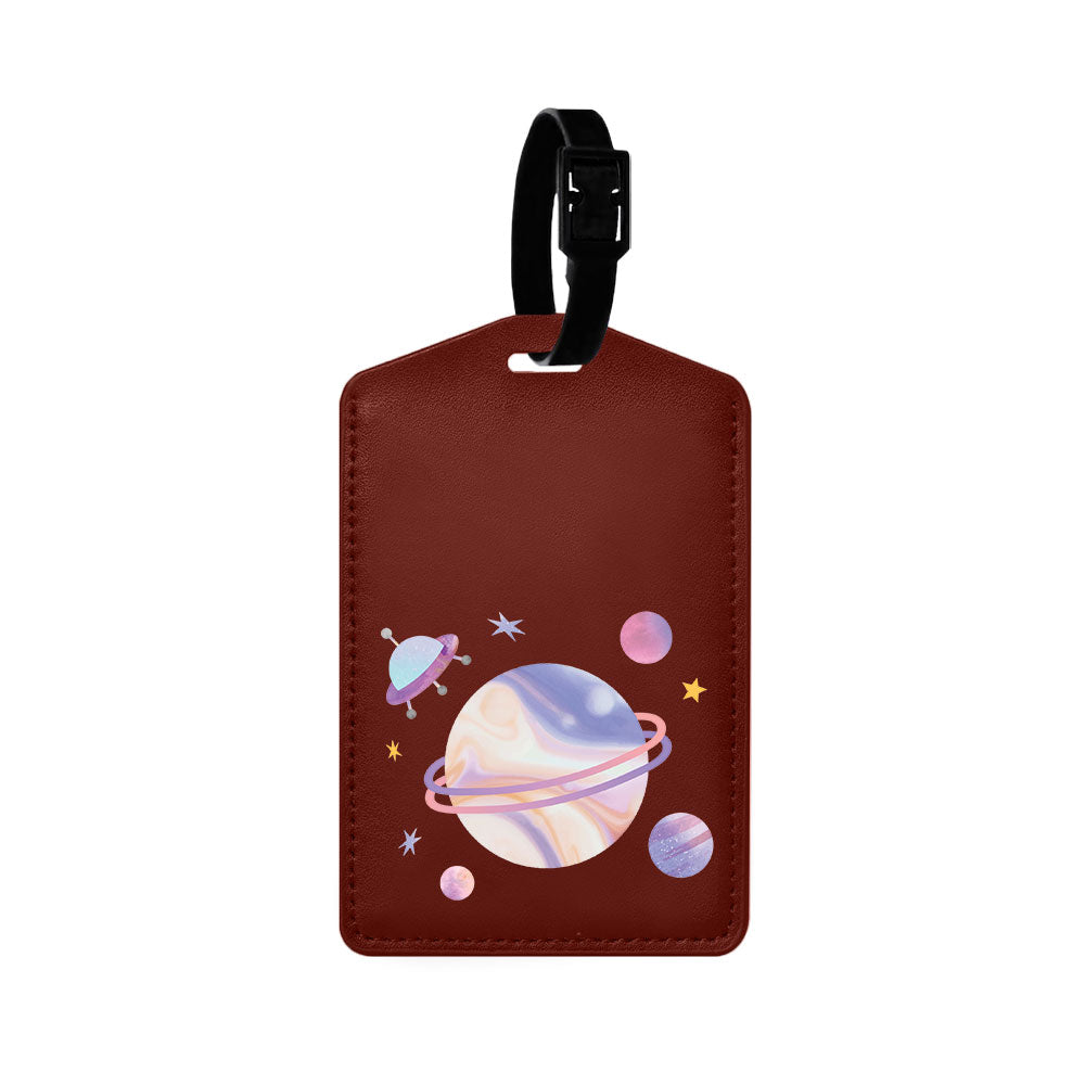 Vegan Leather Bag Tag - My Universe
