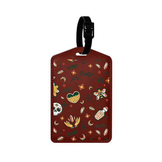 Vegan Leather Bag Tag - Mystic