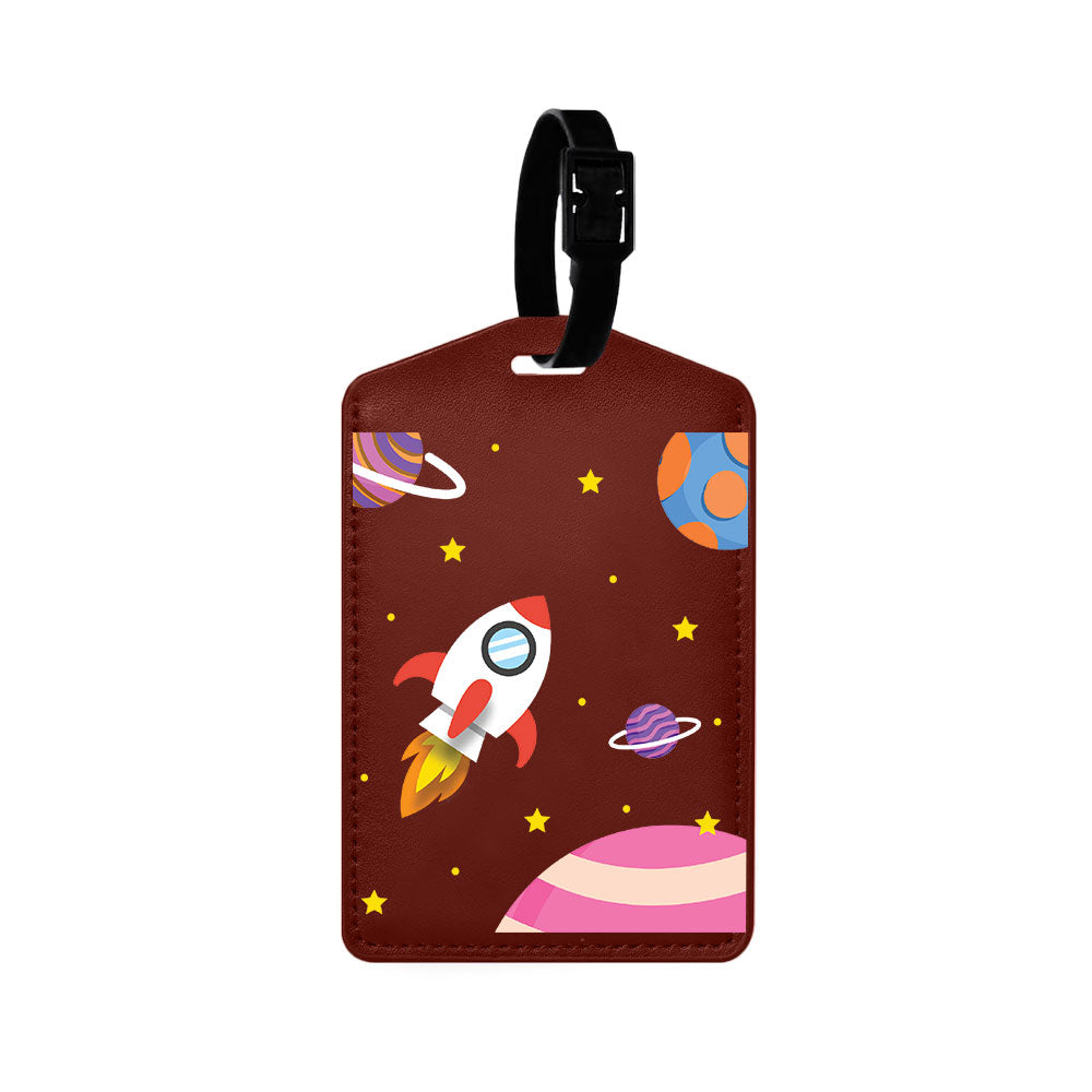 Vegan Leather Bag Tag - Neverland