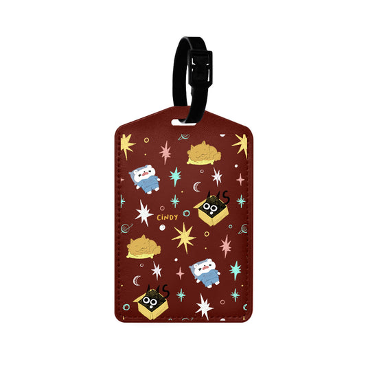 Vegan Leather Bag Tag - Nightover