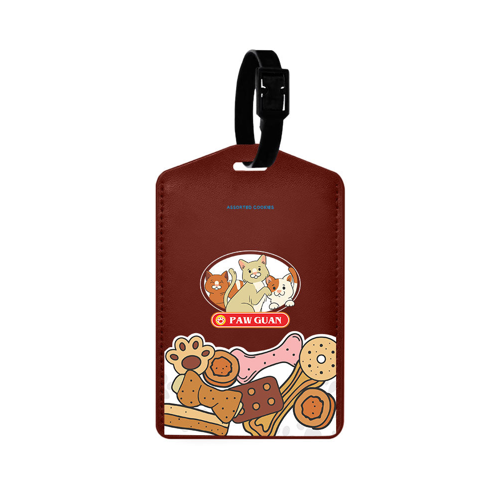 Vegan Leather Bag Tag - Pawguan Cat