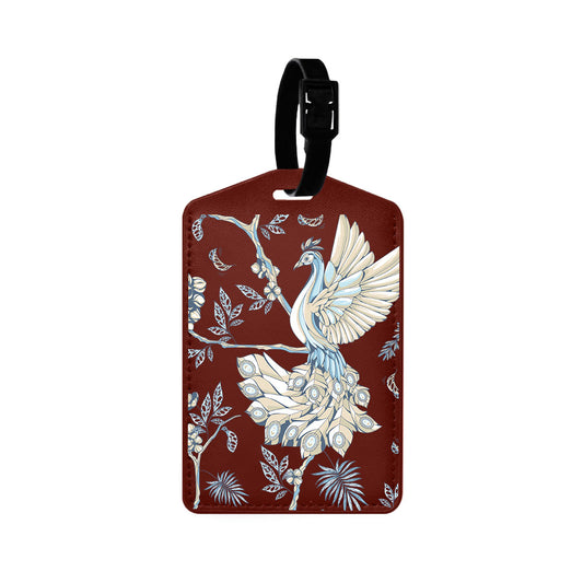 Vegan Leather Bag Tag - Peacock 5.0
