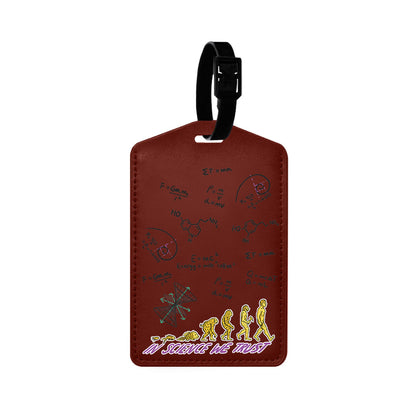 Vegan Leather Bag Tag - Science 1.0