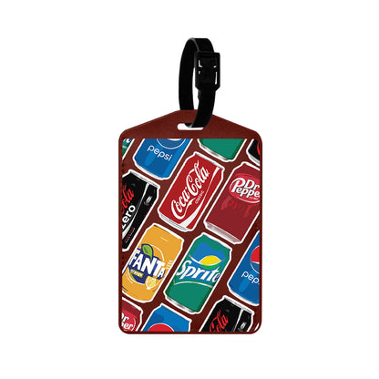 Vegan Leather Bag Tag - Soda