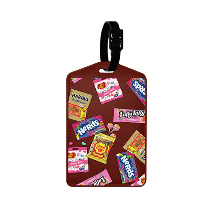 Vegan Leather Bag Tag - Sweet and Gummies