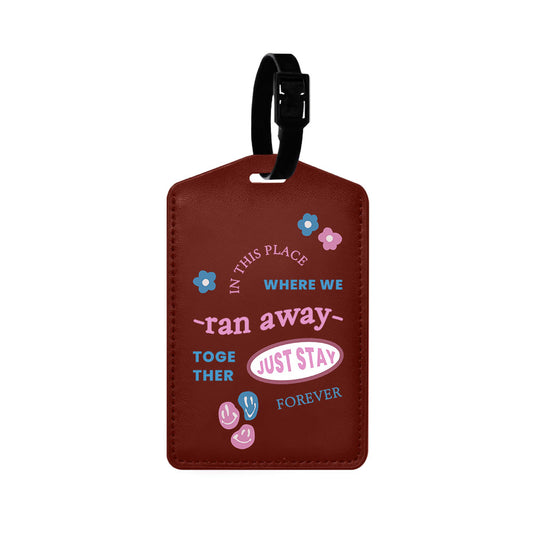 Vegan Leather Bag Tag - TXT Song Lyric