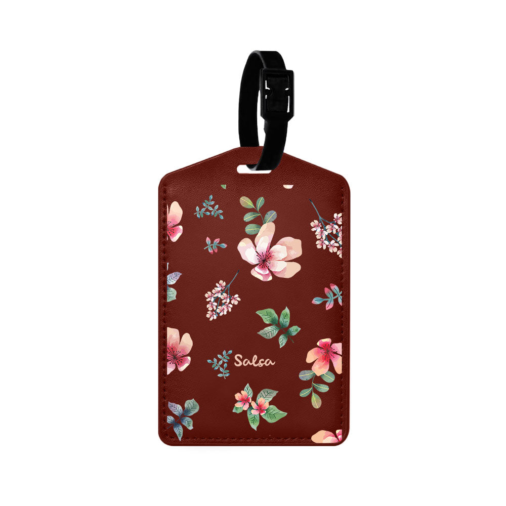 Vegan Leather Bag Tag - Botanical Garden 5.0