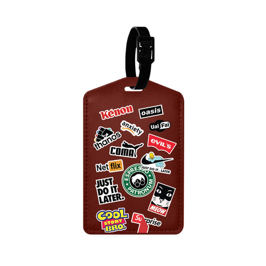 Vegan Leather Bag Tag - Brand Parody 1.0