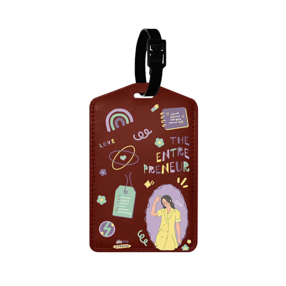 Vegan Leather Bag Tag - ESTP