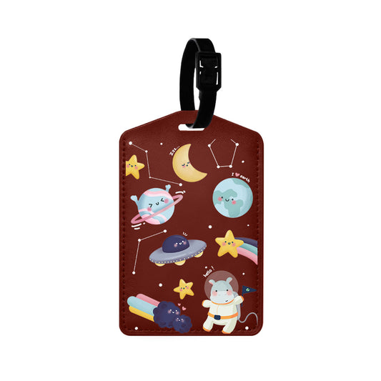 Vegan Leather Bag Tag - Galaxy (Artevefacts)