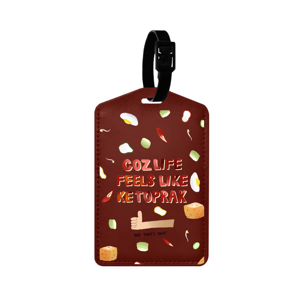 Vegan Leather Bag Tag - Ketopuns