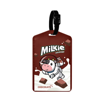 Vegan Leather Bag Tag - Milkie