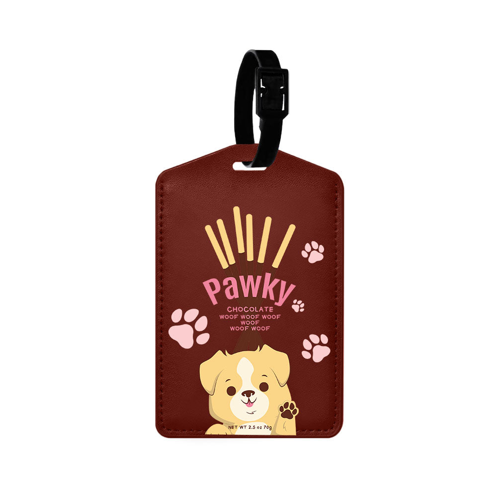 Vegan Leather Bag Tag - Pawky Dog