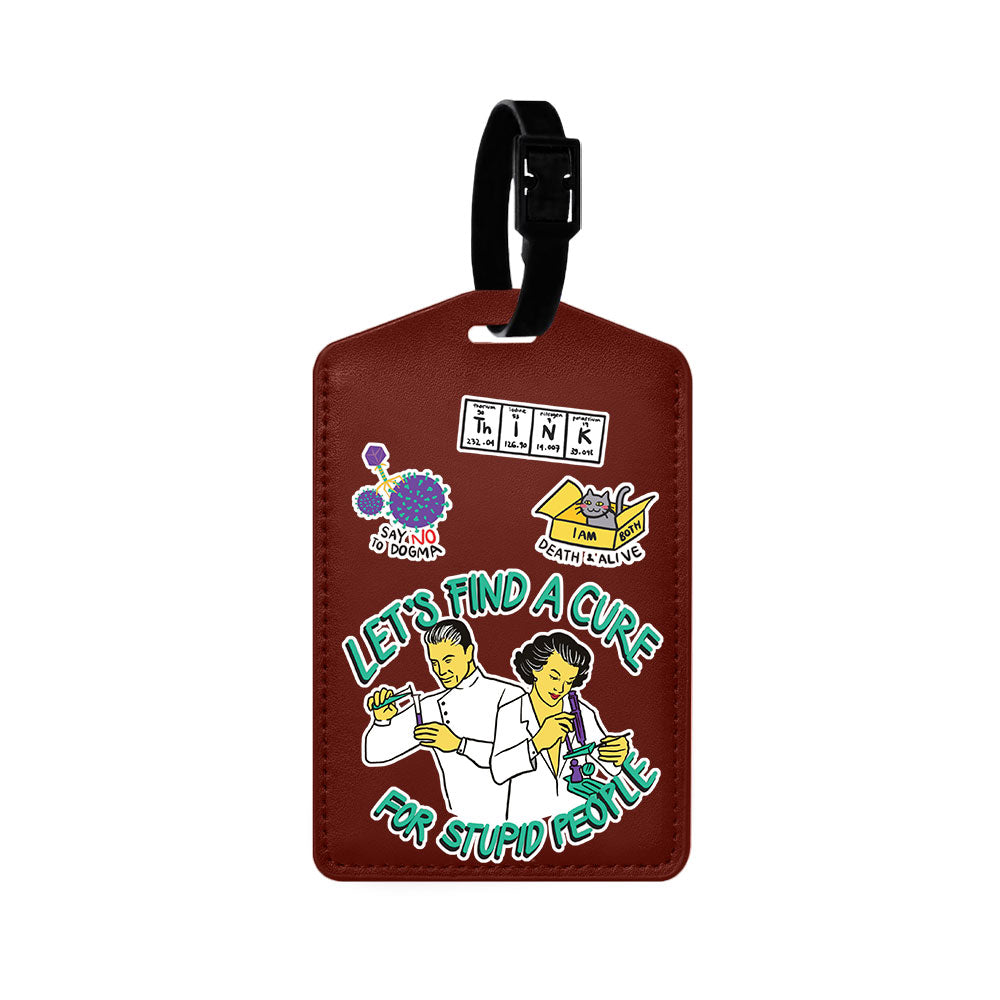 Vegan Leather Bag Tag - Science 2.0