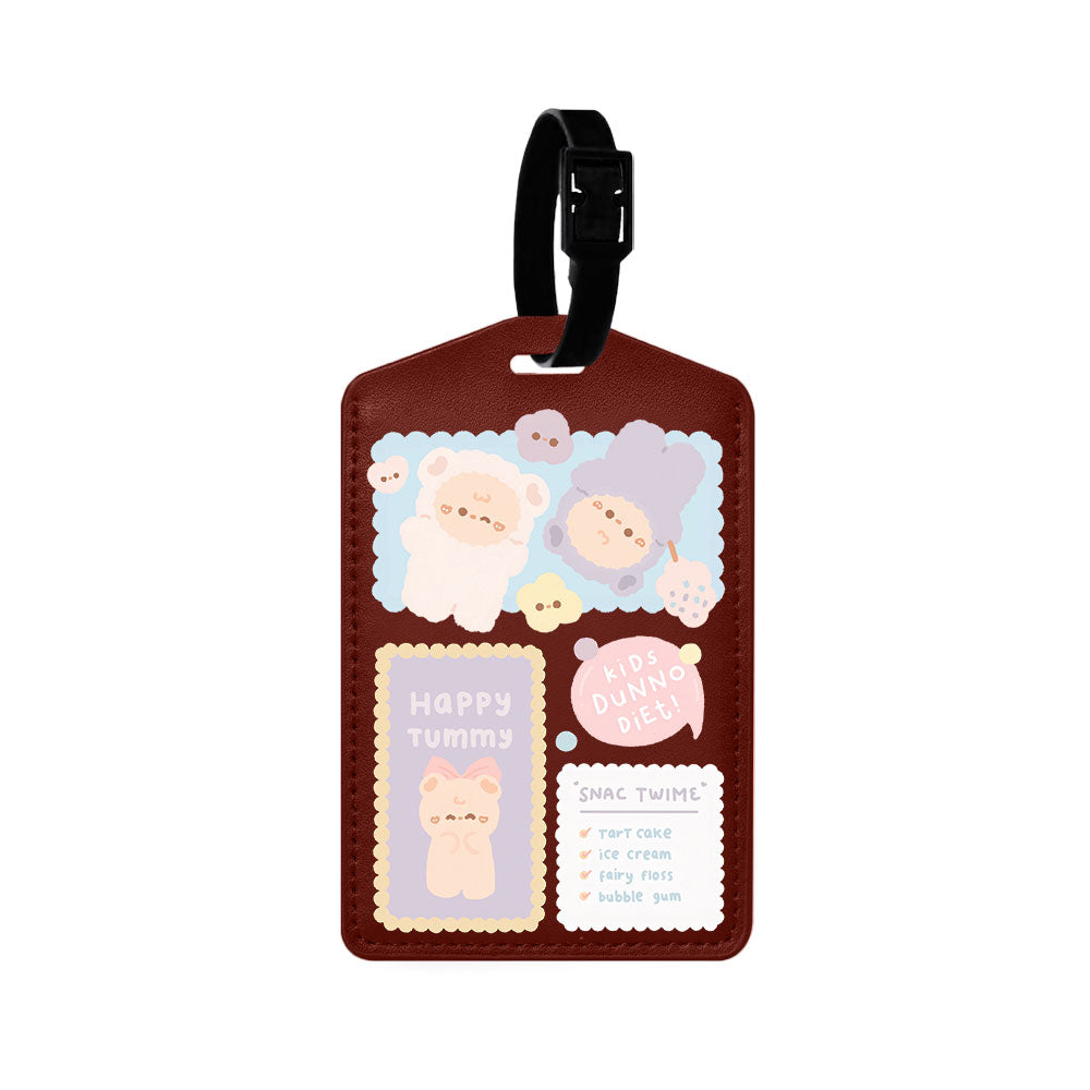 Vegan Leather Bag Tag - Sweet Heaven