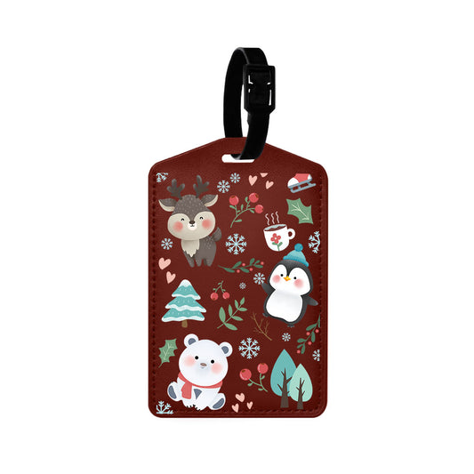 Vegan Leather Bag Tag - Winter