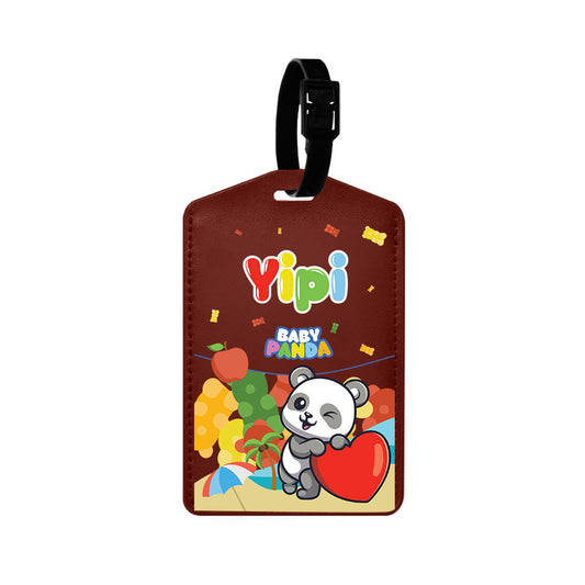 Vegan Leather Bag Tag - Yipi Baby Panda