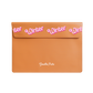 Vegan Leather Sleeve - Barbie Monogram