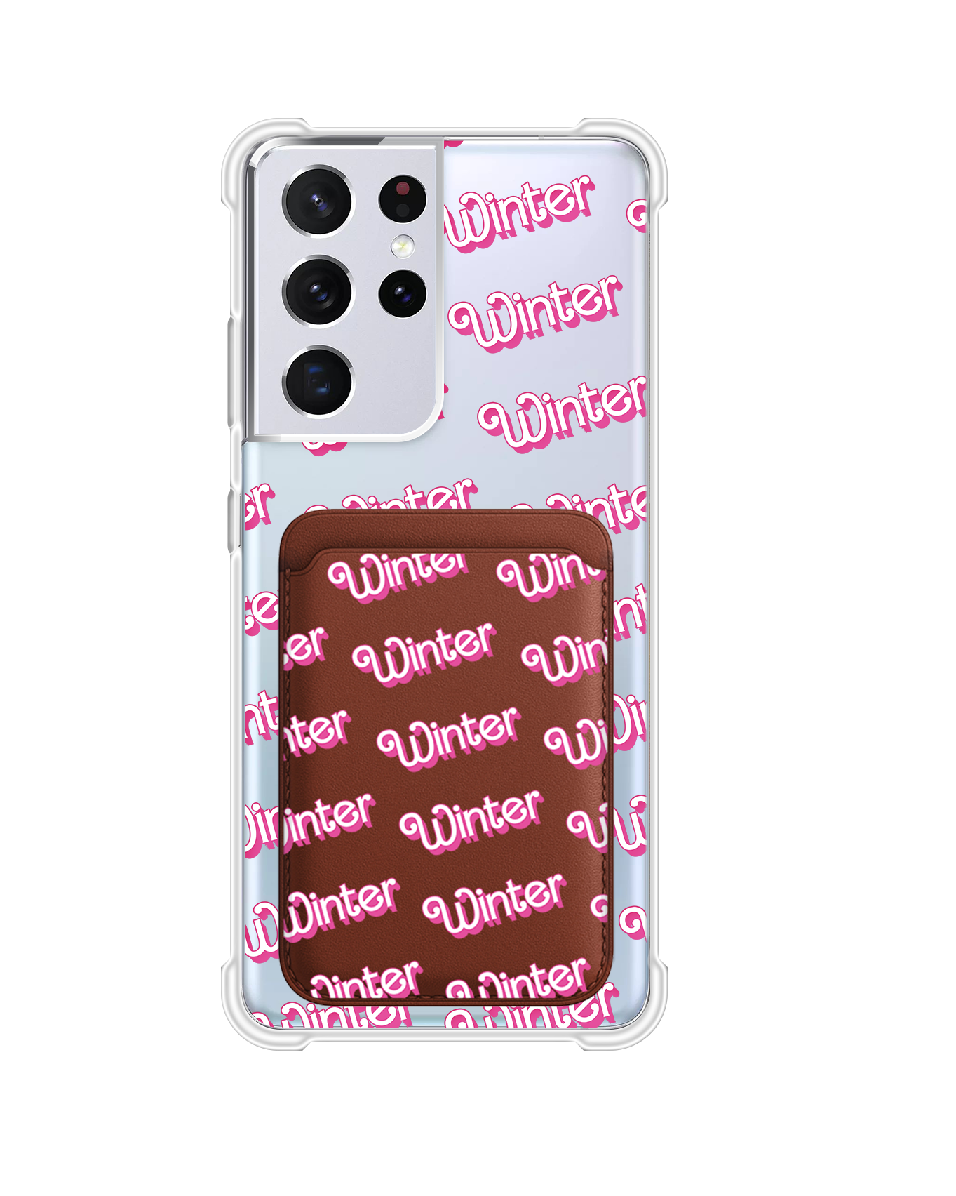 Android Magnetic Wallet Case - Barbie Monogram