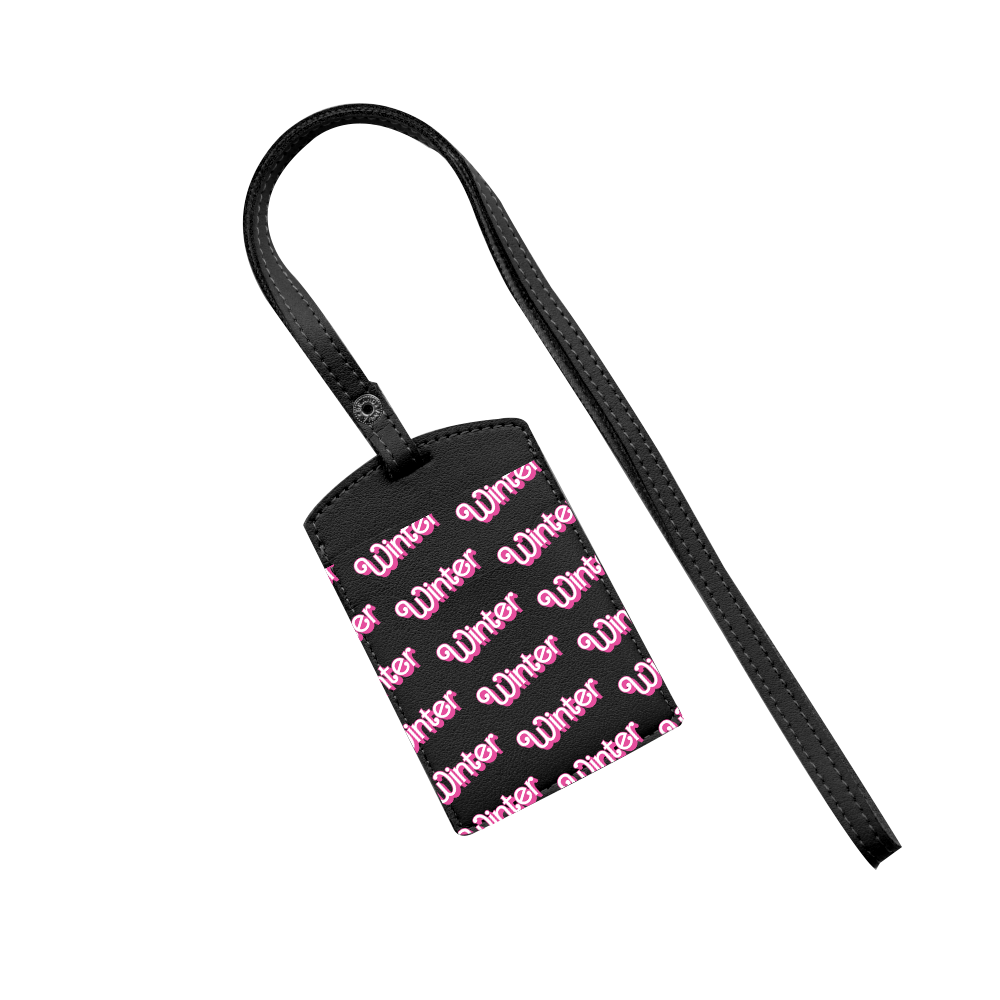 Vegan Leather Lanyard - Barbie Monogram