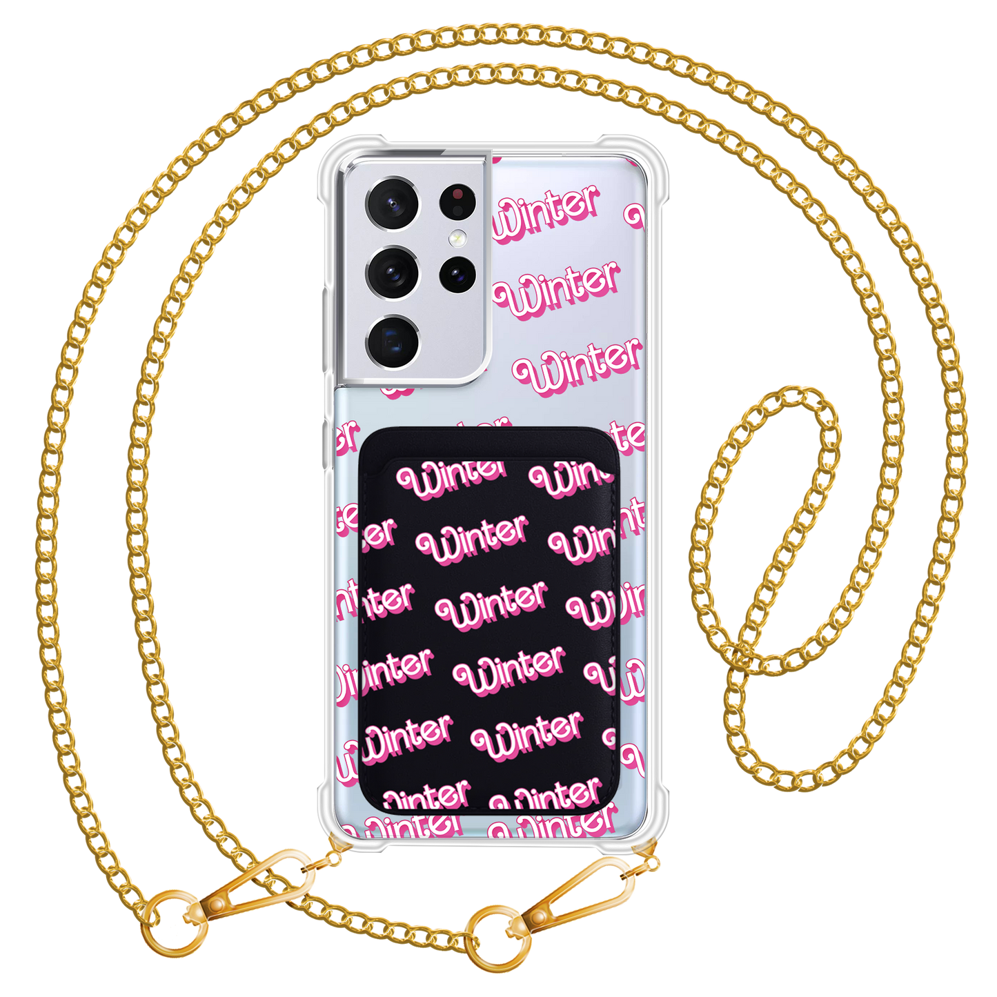 Android Magnetic Wallet Case - Barbie Monogram