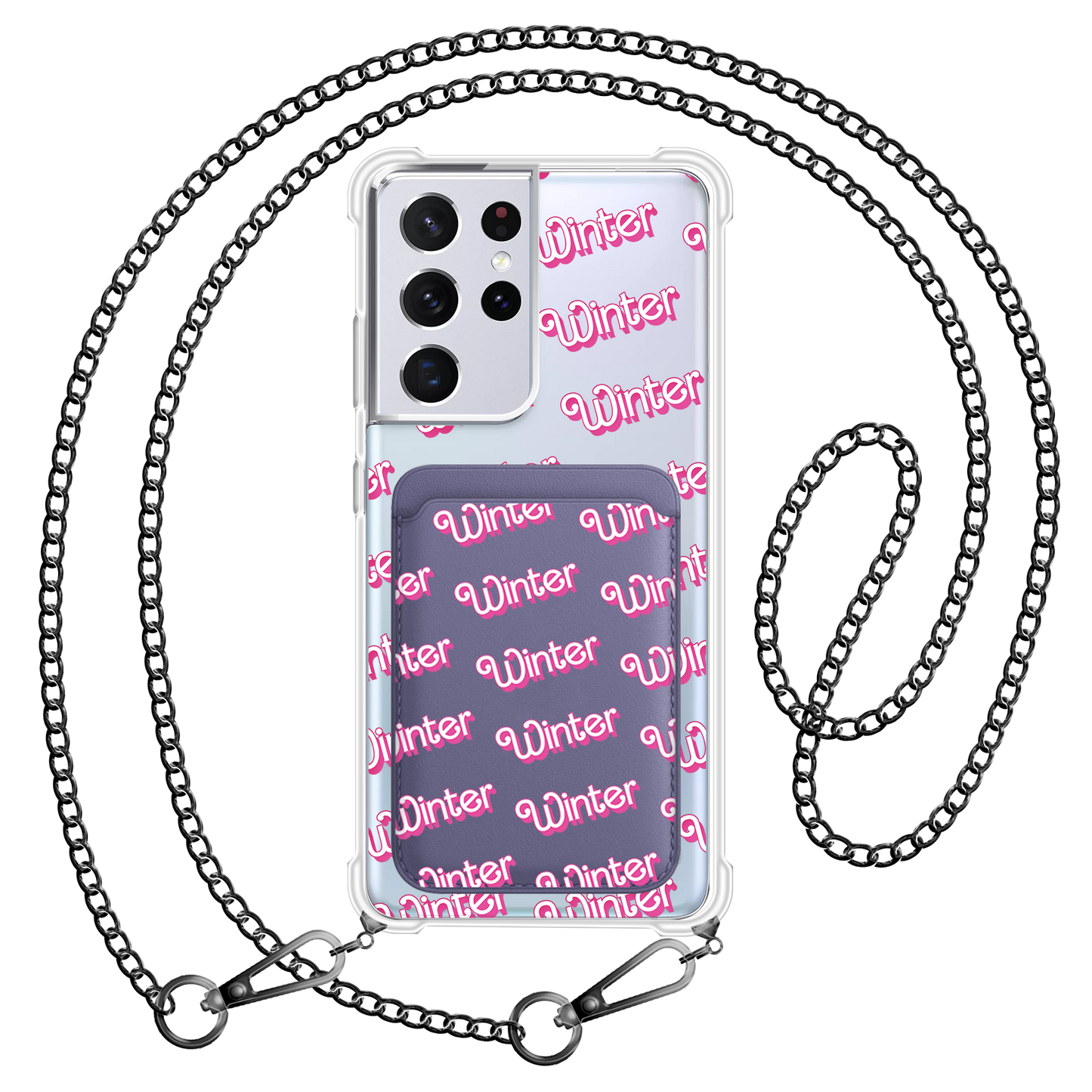 Android Magnetic Wallet Case - Barbie Monogram