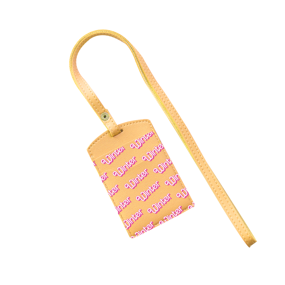 Vegan Leather Lanyard - Barbie Monogram