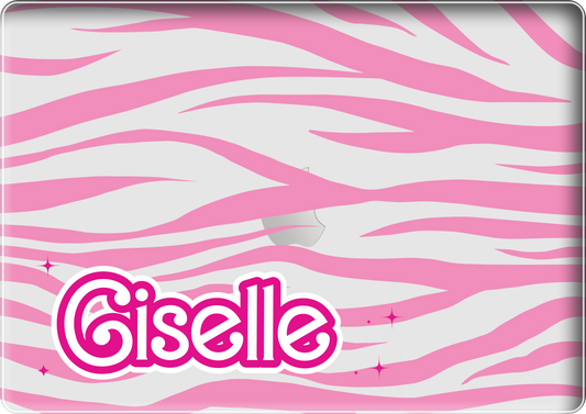 MacBook Snap Case - Barbie Zebra Pattern