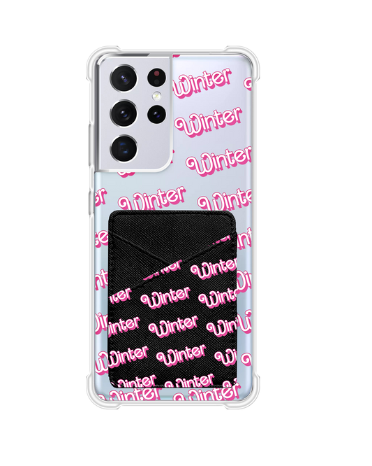 Android Phone Wallet Case - Barbie Monogram