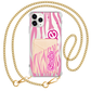 iPhone Phone Wallet Case - Barbie Zebra Pattern