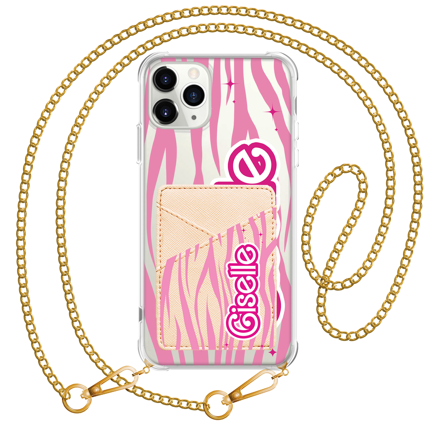 iPhone Phone Wallet Case - Barbie Zebra Pattern