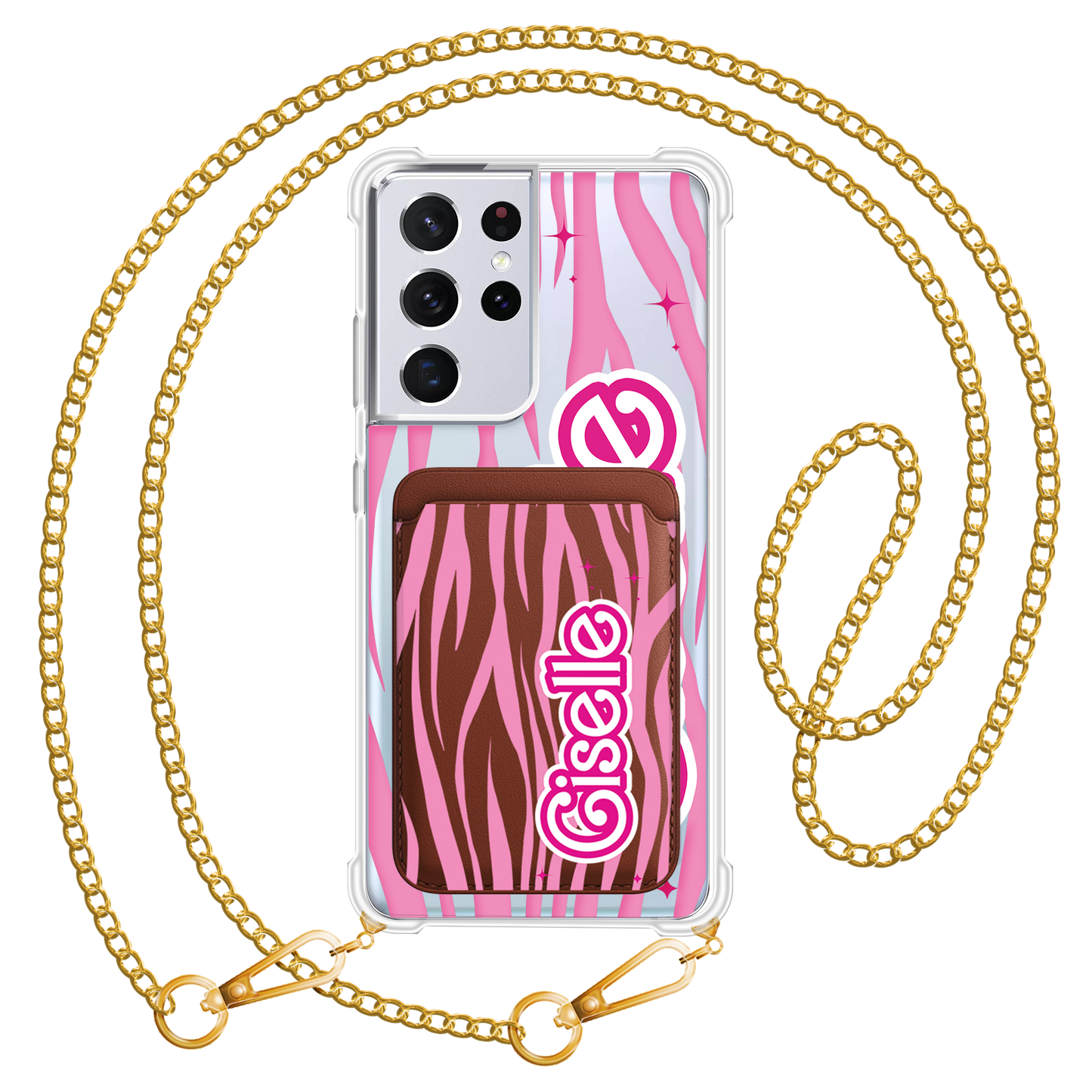 Android Magnetic Wallet Case - Barbie Zebra Pattern