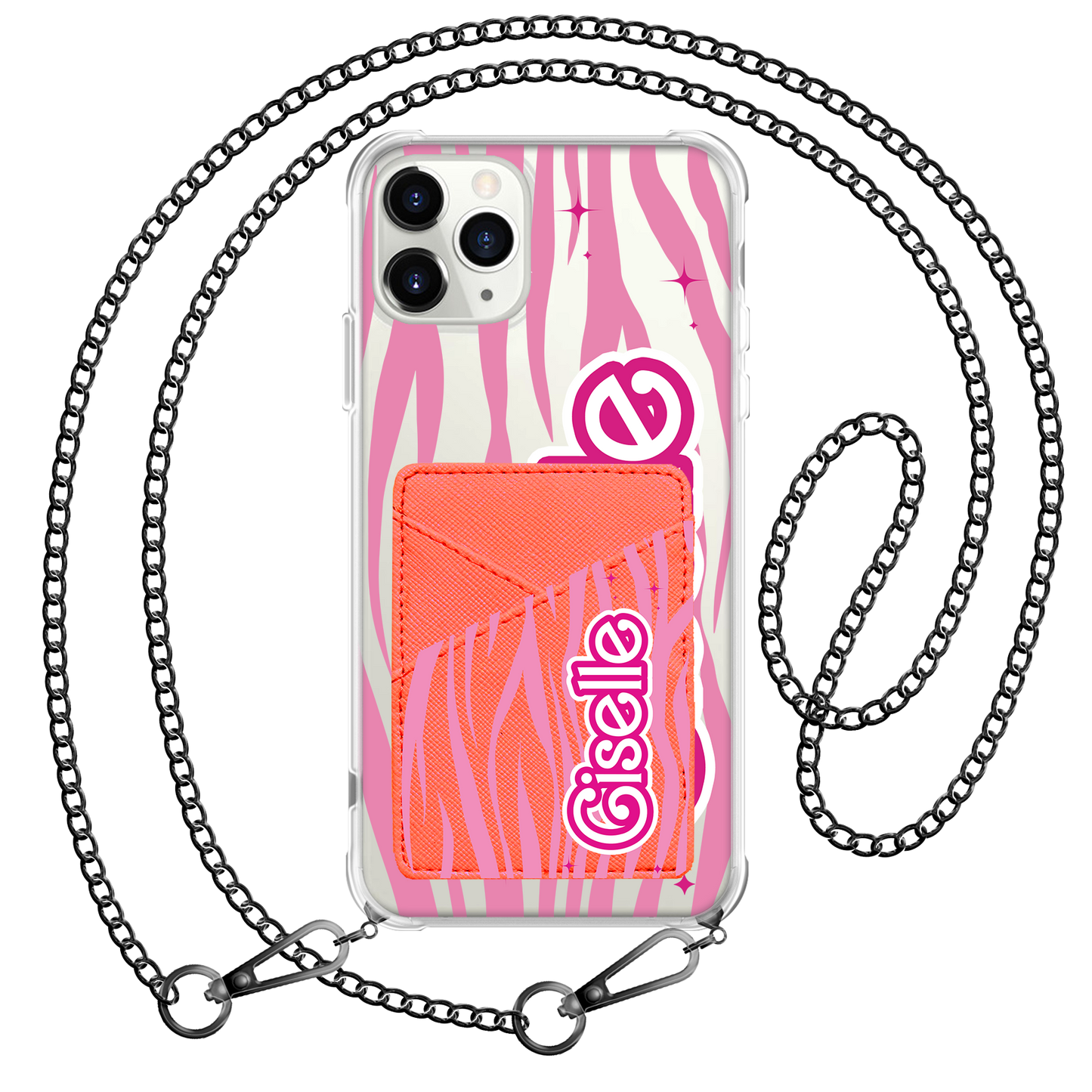 iPhone Phone Wallet Case - Barbie Zebra Pattern