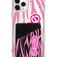 iPhone Phone Wallet Case - Barbie Zebra Pattern