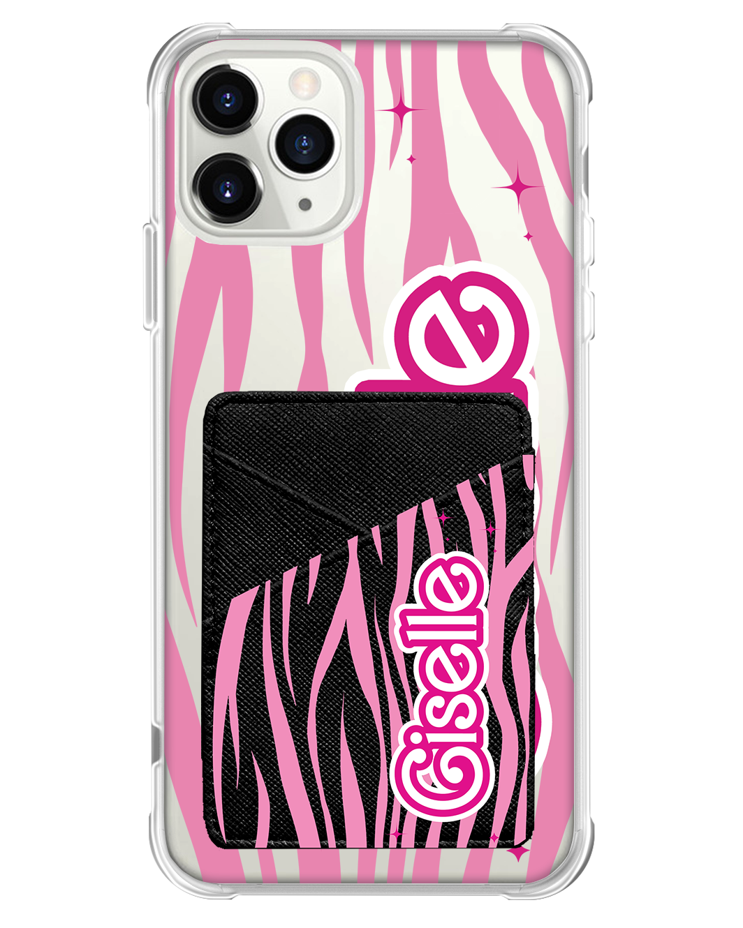 iPhone Phone Wallet Case - Barbie Zebra Pattern