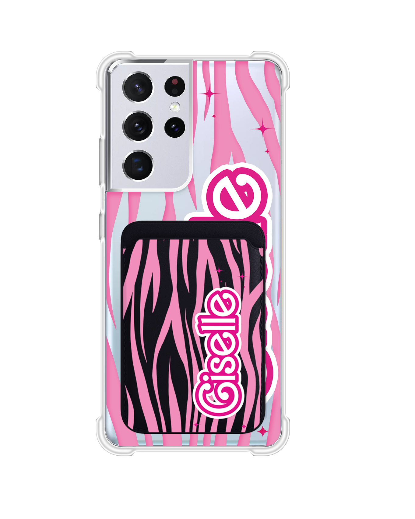 Android Magnetic Wallet Case - Barbie Zebra Pattern