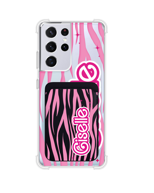 Android Magnetic Wallet Case - Barbie Zebra Pattern