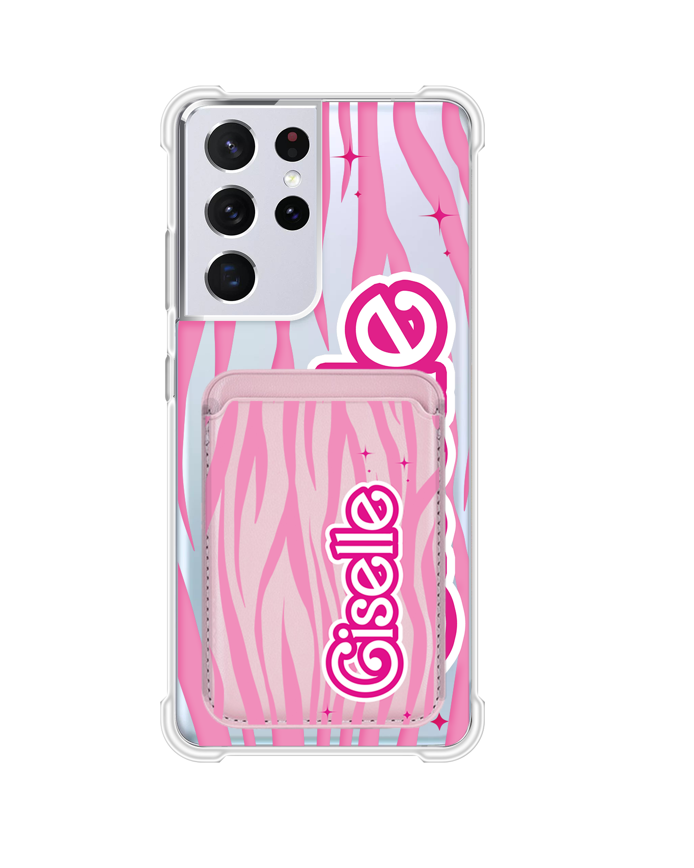 Android Magnetic Wallet Case - Barbie Zebra Pattern