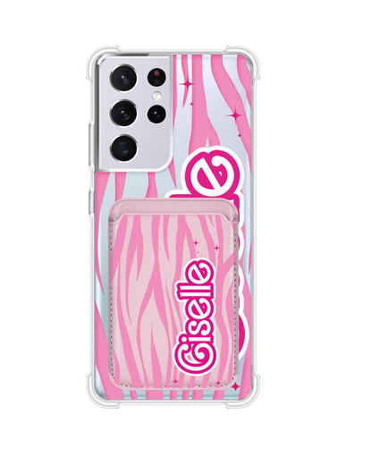 Android Magnetic Wallet Case - Barbie Zebra Pattern