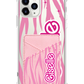 iPhone Phone Wallet Case - Barbie Zebra Pattern