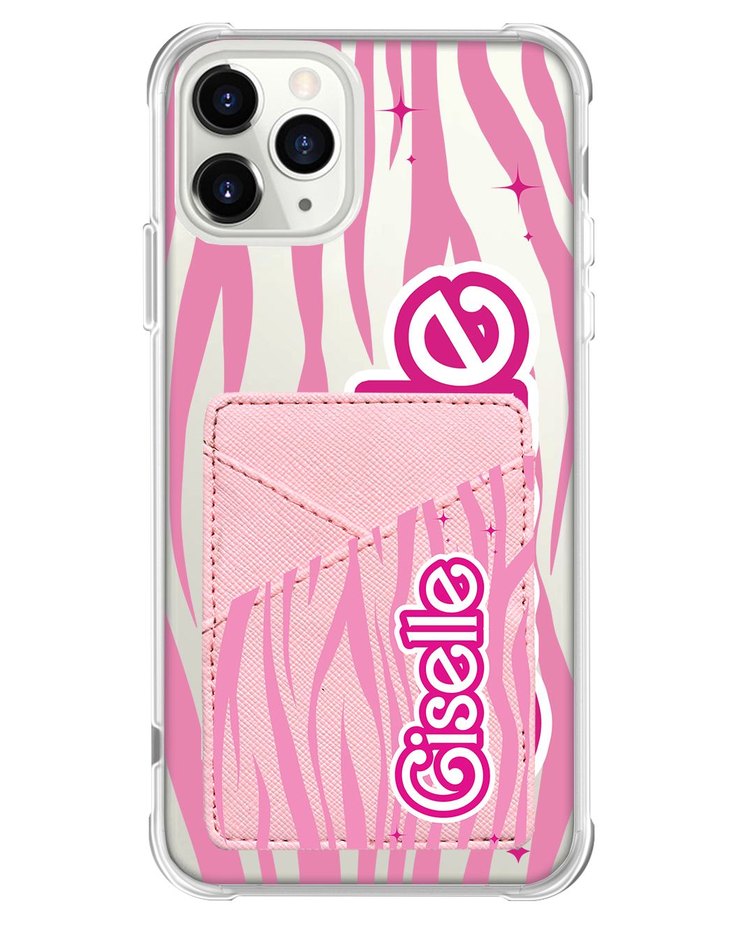 iPhone Phone Wallet Case - Barbie Zebra Pattern