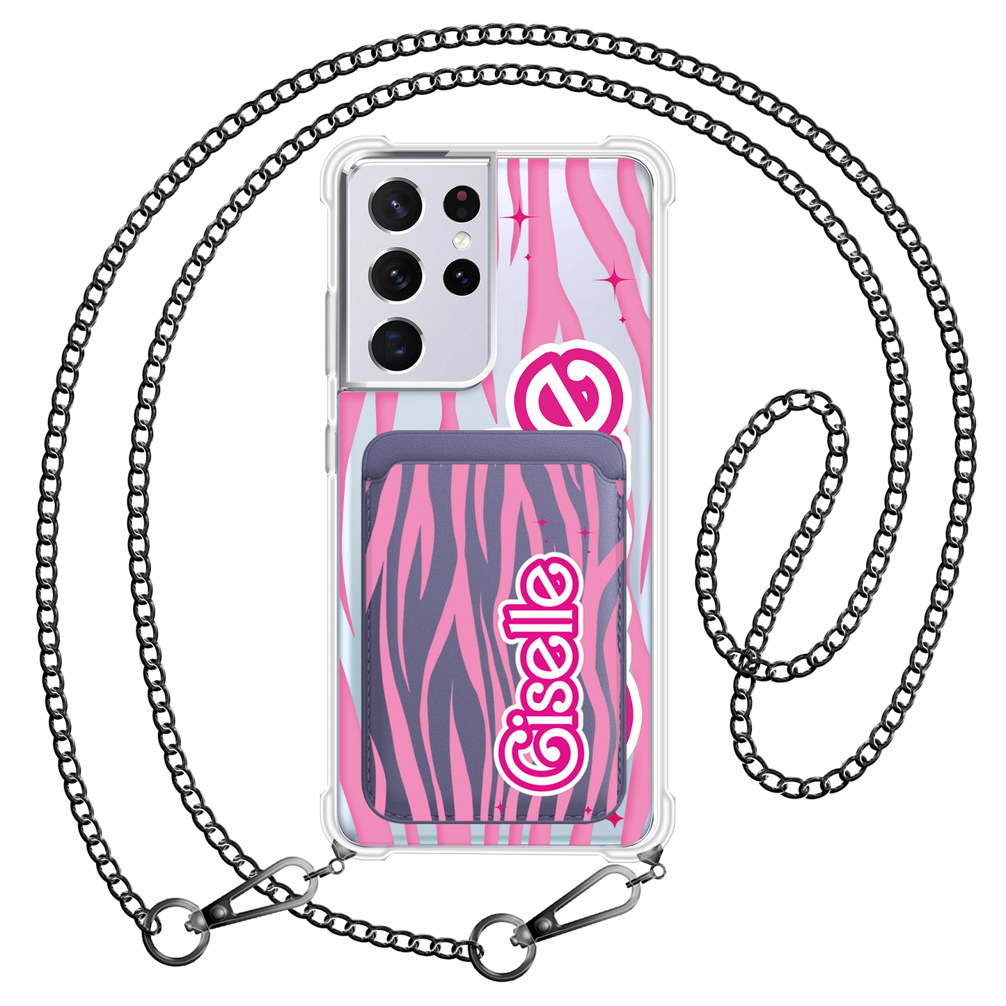 Android Magnetic Wallet Case - Barbie Zebra Pattern