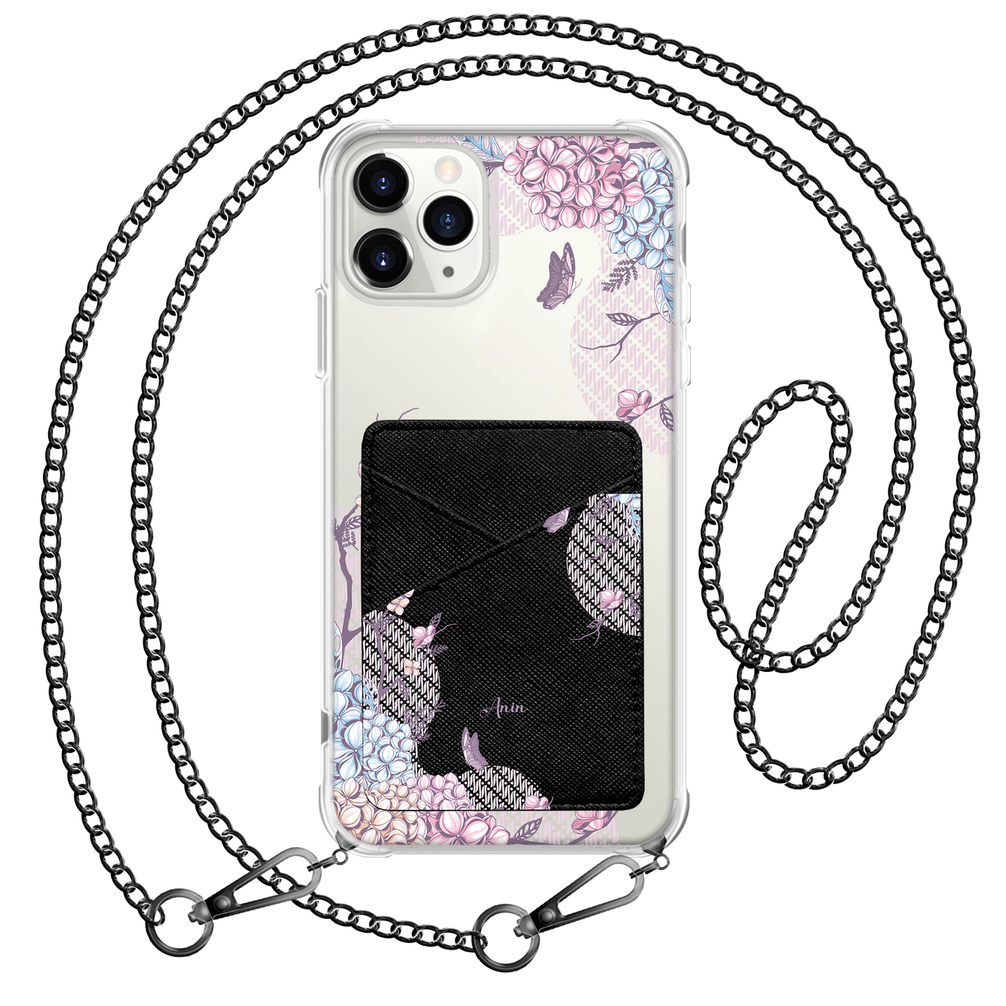 iPhone Phone Wallet Case - Batik Floral