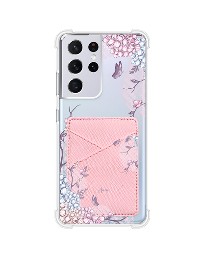Android Phone Wallet Case - Batik Floral