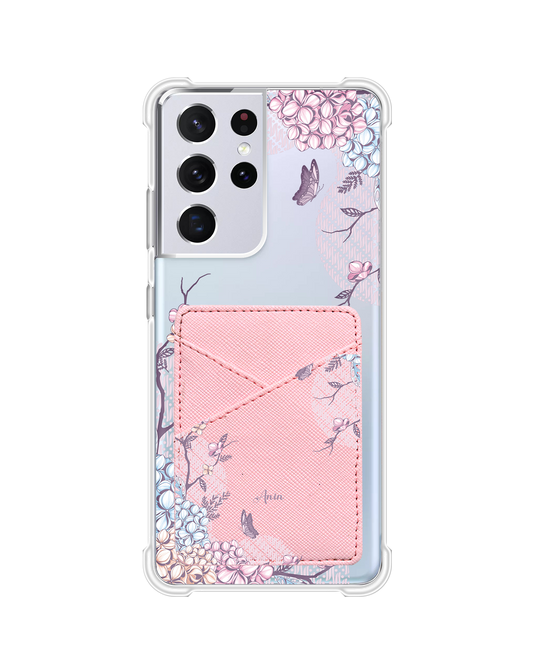 Android Phone Wallet Case - Batik Floral