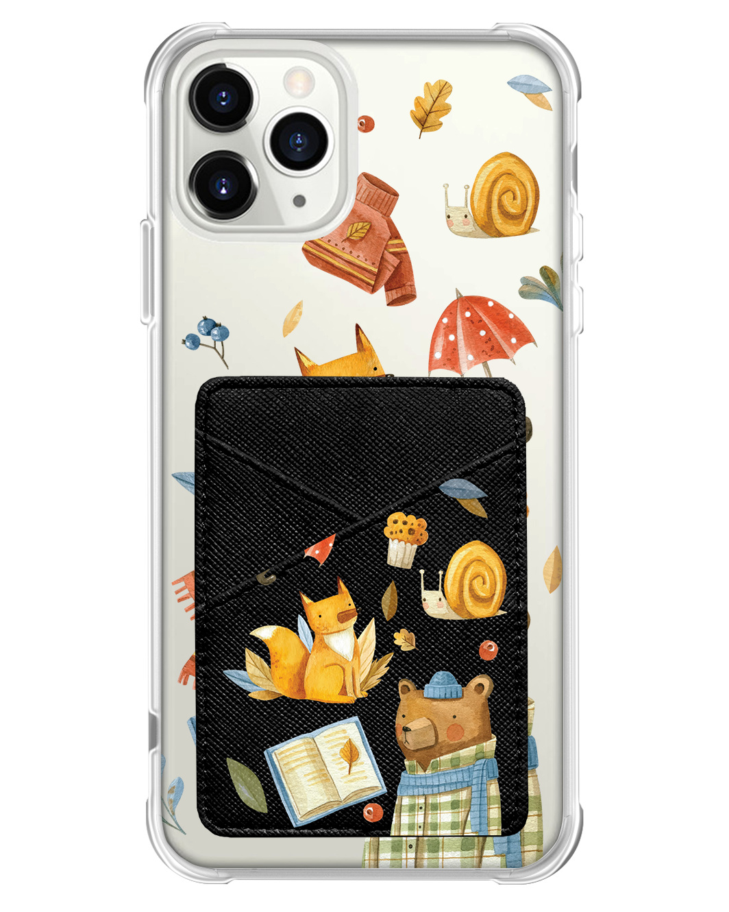 iPhone Phone Wallet Case - Bear & Fox